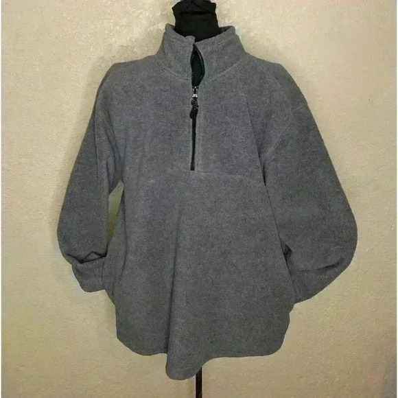 Men’s Pro Spirit fleece grey half zip jacket sz M - Picture 2 of 7